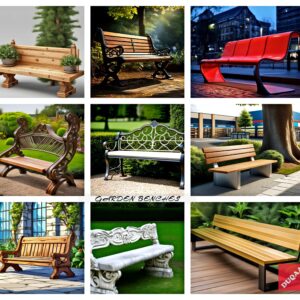 "Bring Style And Comfort To Your Garden Oasis With Our Diverse Range Of Outdoor Benches 🌼💫 Made With Quality Materials Like Fiberglass And Wood, These Benches Are A Must-Have! #Outdooressentials #Duqaacrafts"