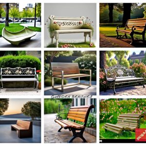 Enhance The Beauty Of Your Garden With Cast Iron Garden Benches From Duqaa Handicrafts. 🌸 #Gardendecor #Castironbench