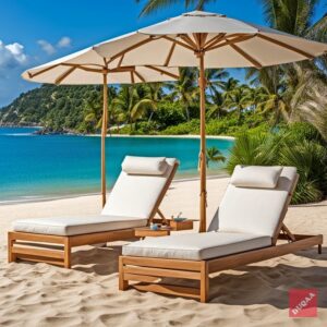 Soak Up The Sun In Sophistication With Our Rattan Sun Lounger 🏖️ Transform Your Terrace Into A Paradise! #Sunshinevibes #Luxurylounging