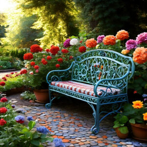 Discover A Wide Range Of Garden Furniture At Duqaa Handicrafts. Elevate Your Outdoor Decor Today! 🏡🌼 #Duqaacollection #Metalbenches #Shopduqaa