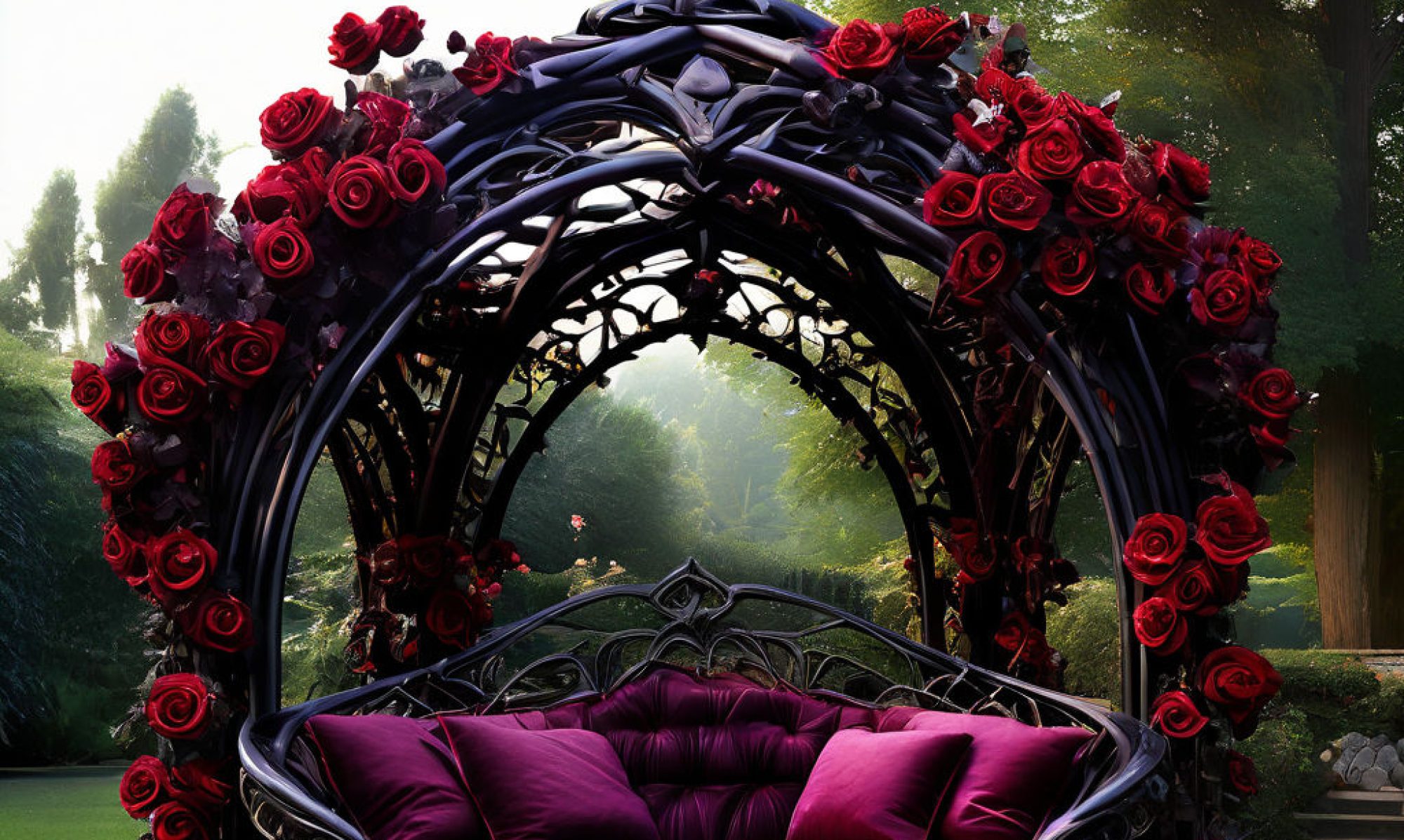 Explore The Elegance Of Our Gothic Forged Arch Gazebo Sofa Set At Duqaa Handicrafts ✨ Perfect Blend Of Beauty And Durability! #Duqaahandicrafts #Gazebosofaset #Handicrafts #Exporters 🛋️🏰
